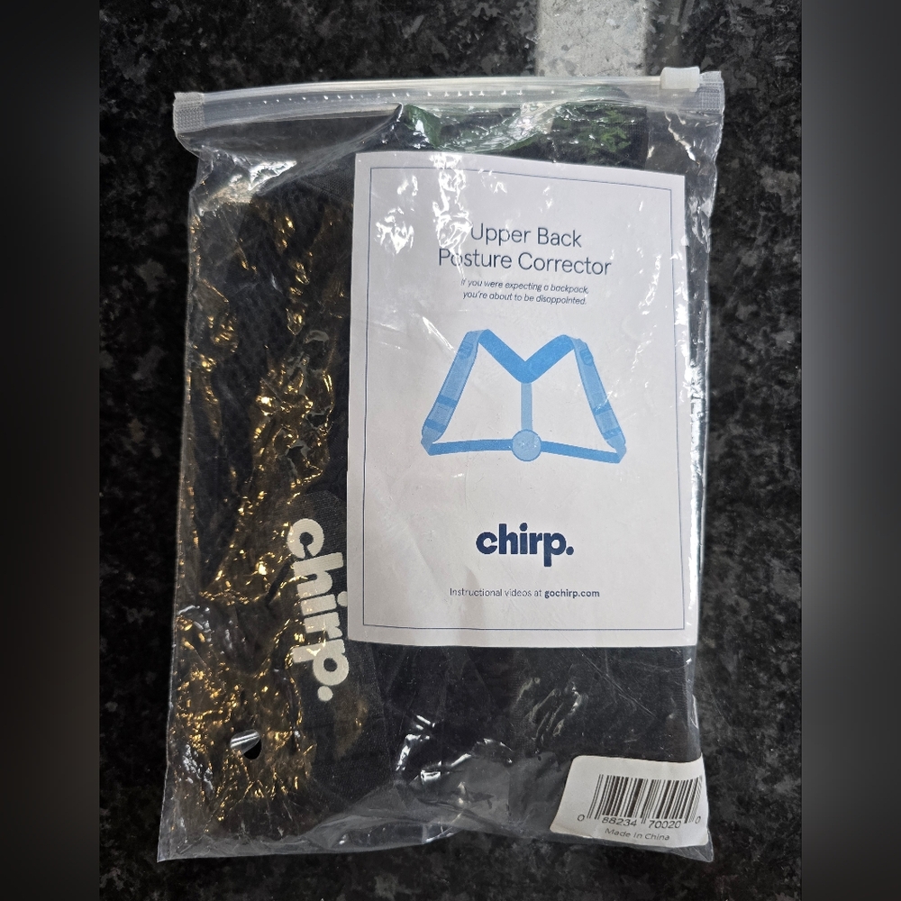 Chirp Black Upper Back Posture Corrector